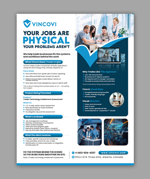 Flyer Design by debdesign for VINCOVI Technology Solutions Inc | Design: #36631088