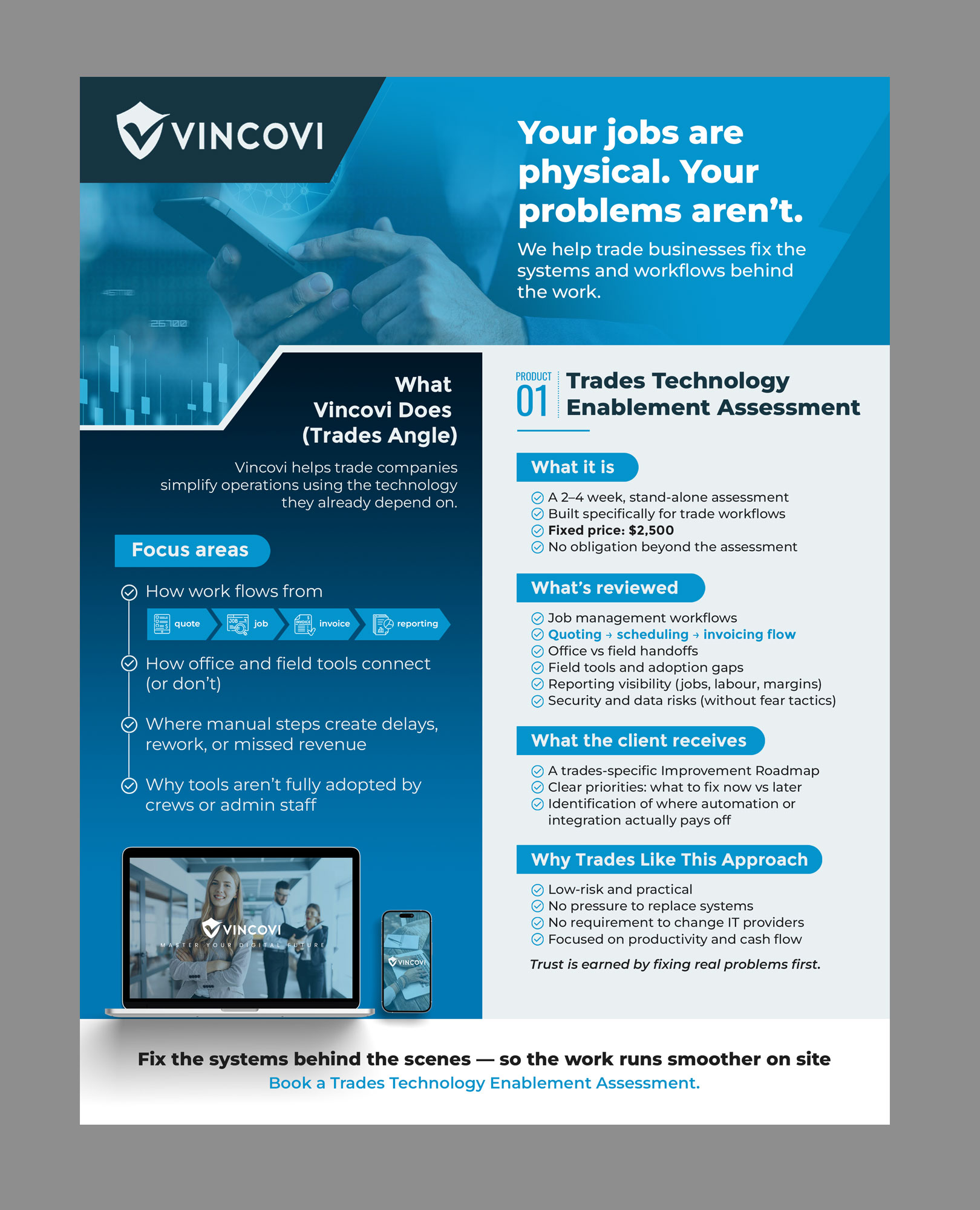 Flyer Design by Stan$oul for VINCOVI Technology Solutions Inc | Design #36628960