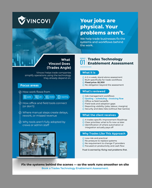 Flyer Design by Stan$oul for VINCOVI Technology Solutions Inc | Design: #36628960