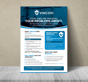 Flyer Design by Dzhafir for VINCOVI Technology Solutions Inc | Design: #36629163