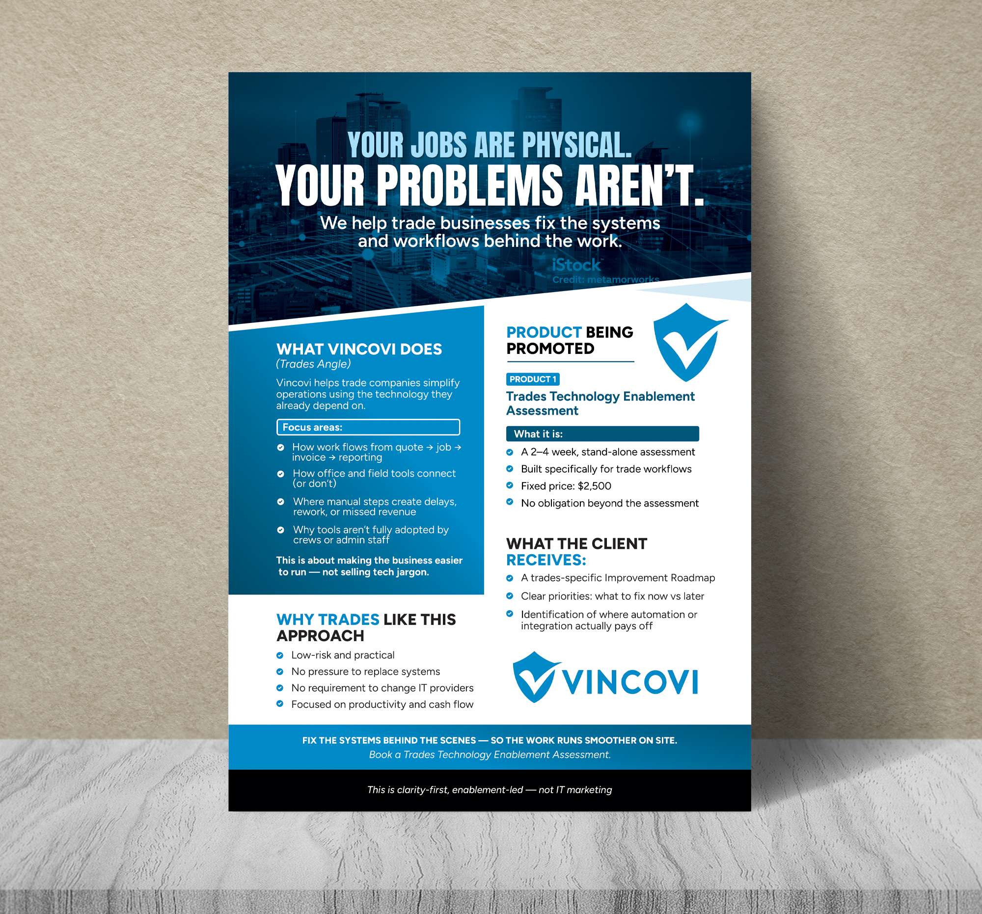 Flyer Design by Dzhafir for VINCOVI Technology Solutions Inc | Design #36629164