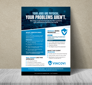 Flyer Design by Dzhafir for VINCOVI Technology Solutions Inc | Design: #36629164