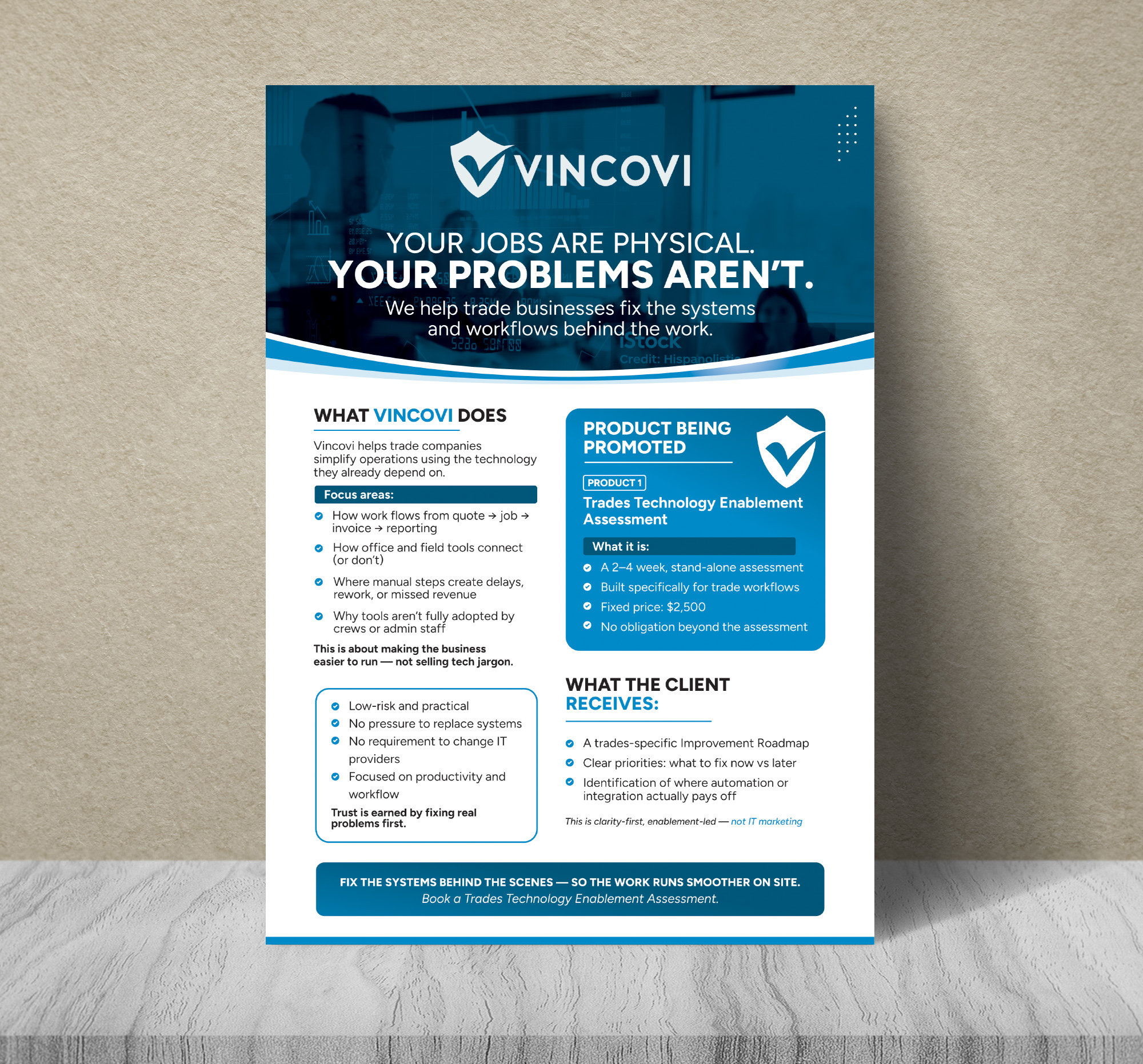 Flyer Design by Dzhafir for VINCOVI Technology Solutions Inc | Design: #36654215