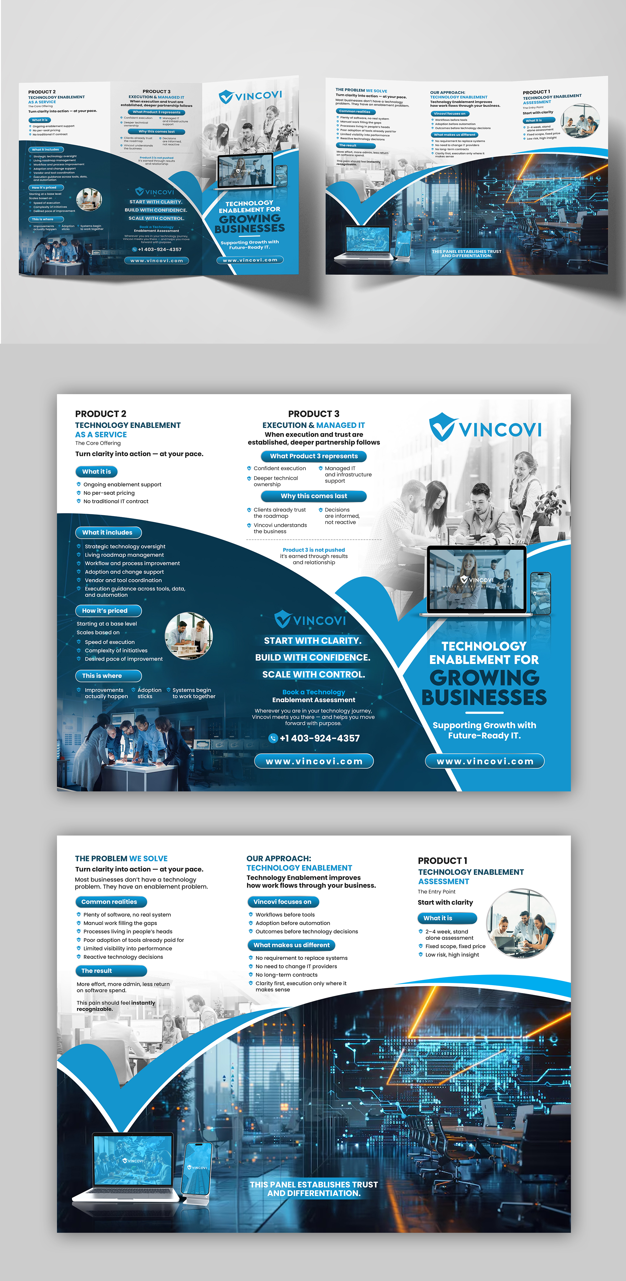 Flyer Design by debdesign for VINCOVI Technology Solutions Inc | Design #36629663