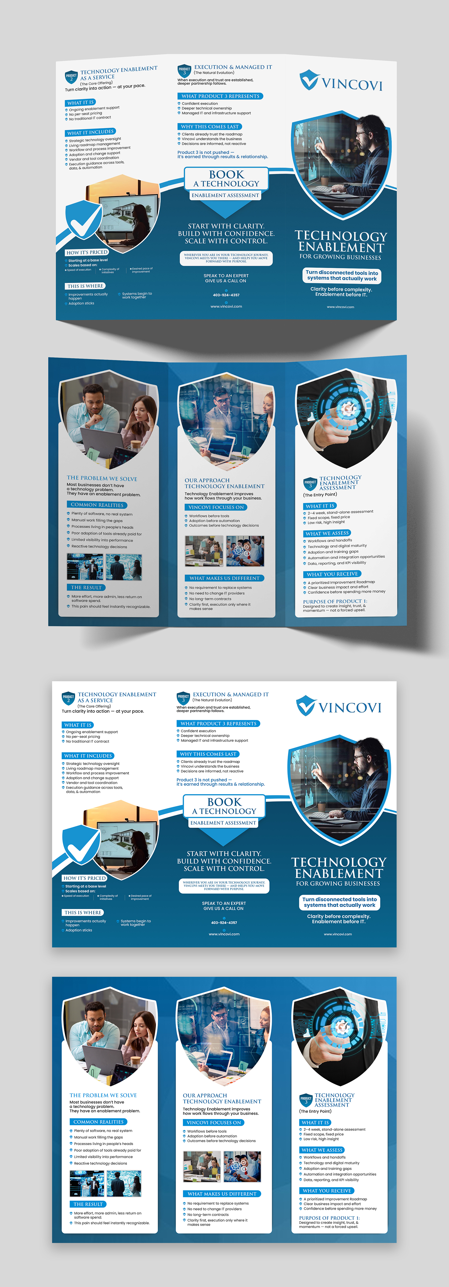 Flyer Design by debdesign for VINCOVI Technology Solutions Inc | Design #36629683
