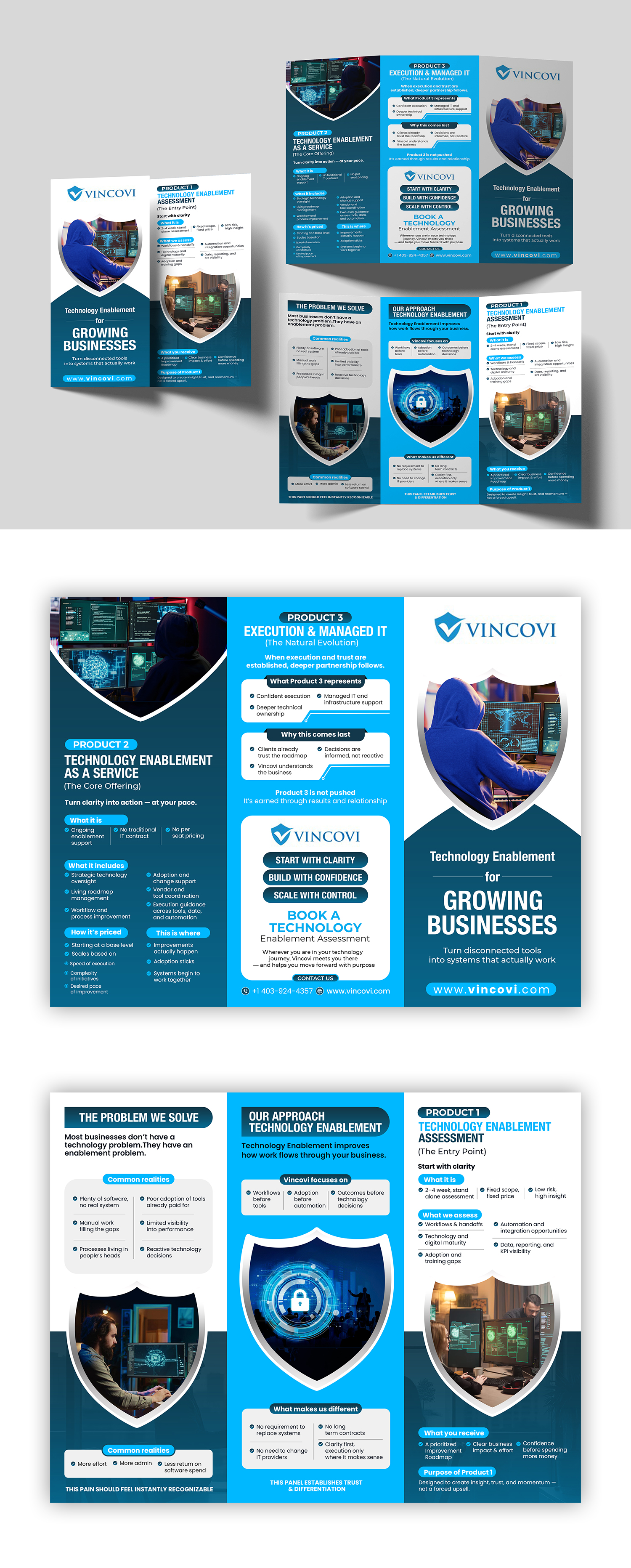 Flyer Design by debdesign for VINCOVI Technology Solutions Inc | Design #36630235