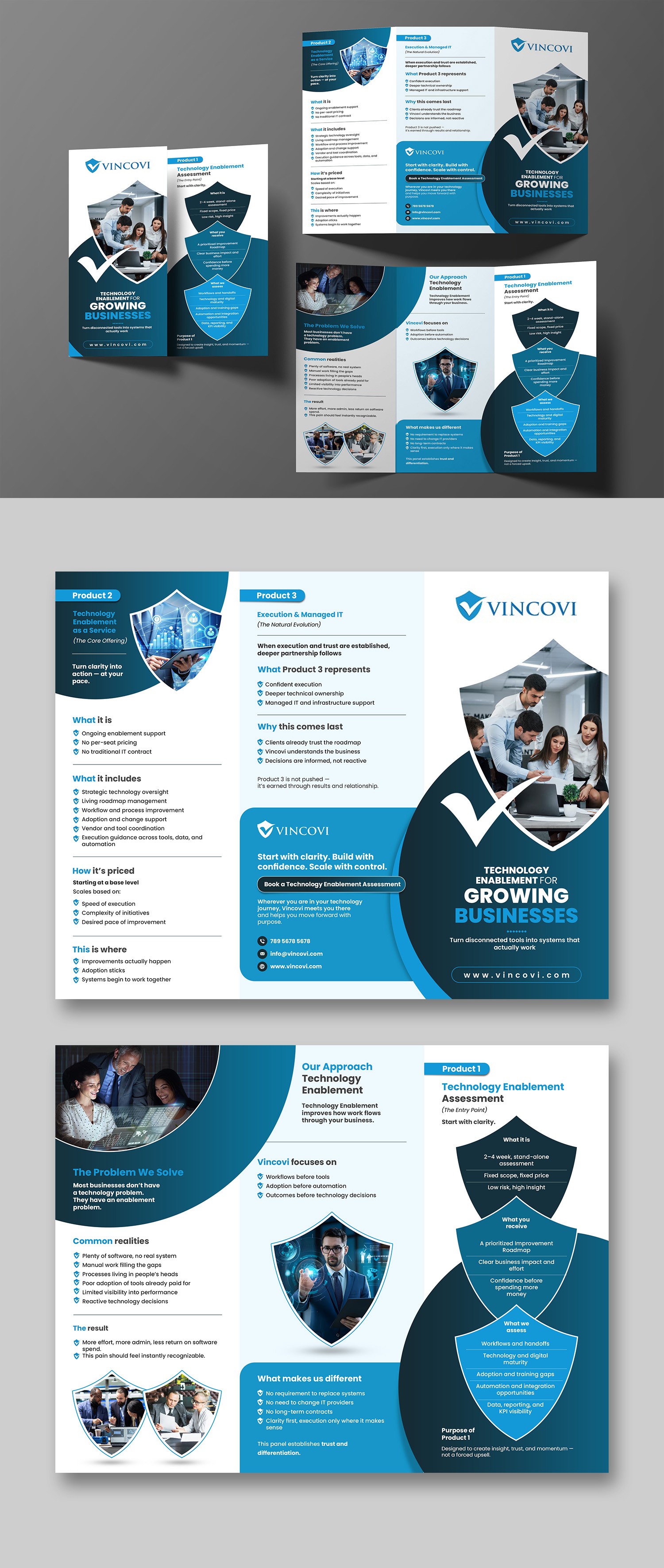 Flyer Design by debdesign for VINCOVI Technology Solutions Inc | Design #36630605