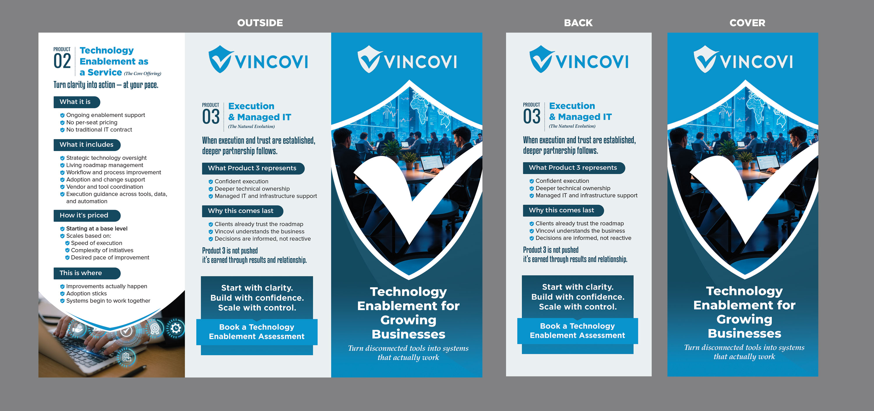Flyer Design by Stan$oul for VINCOVI Technology Solutions Inc | Design #36629061