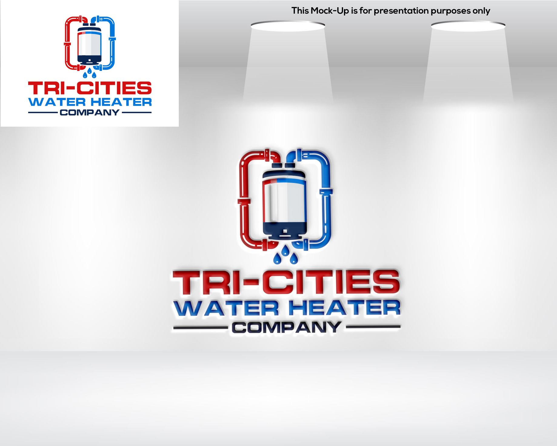 Logo-Design von dubel ko für Tri-Cities Water Heater Company | Design #36645989