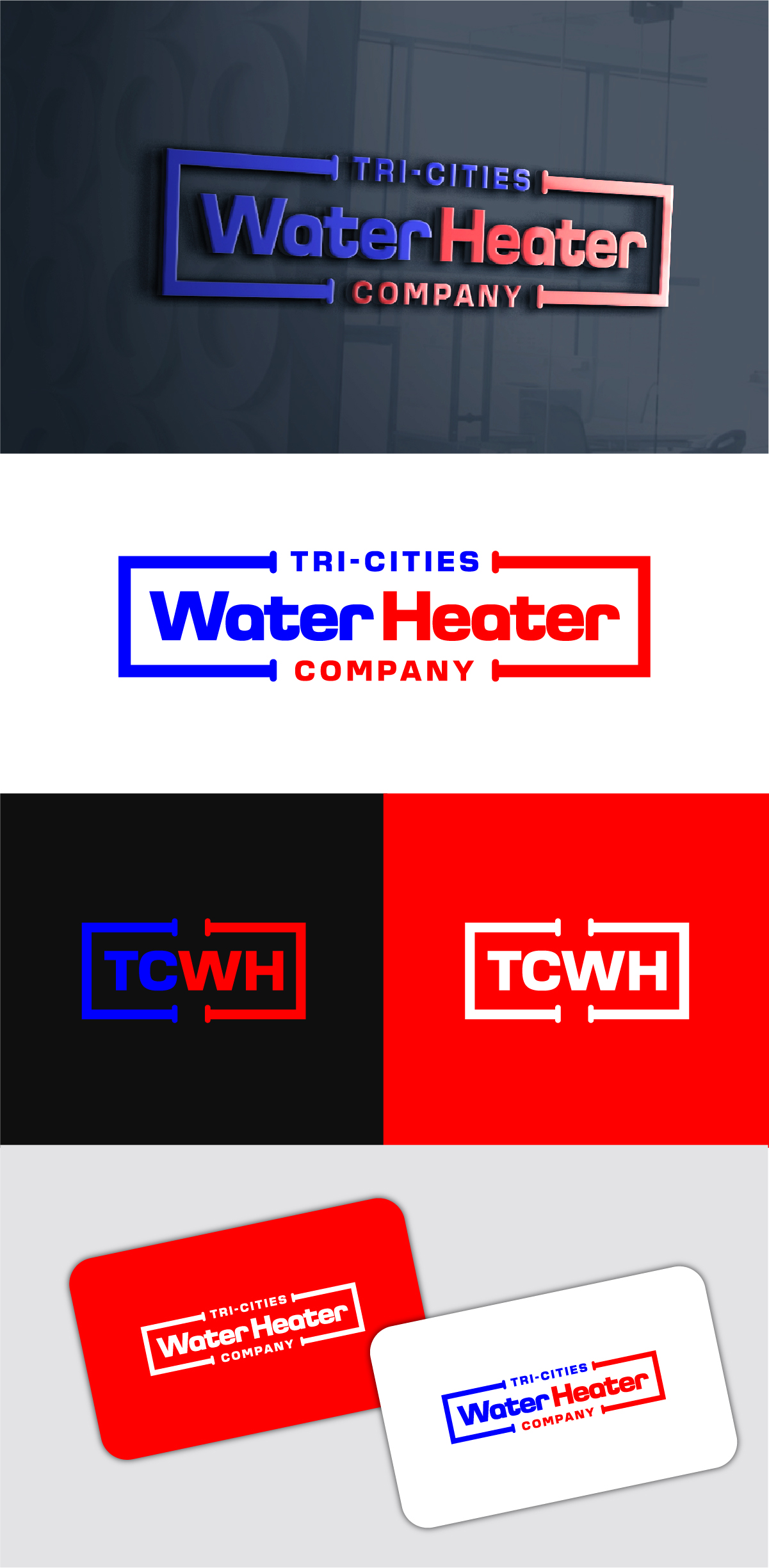 Logo Design by 99 Art.. for Tri-Cities Water Heater Company | Design #36666748