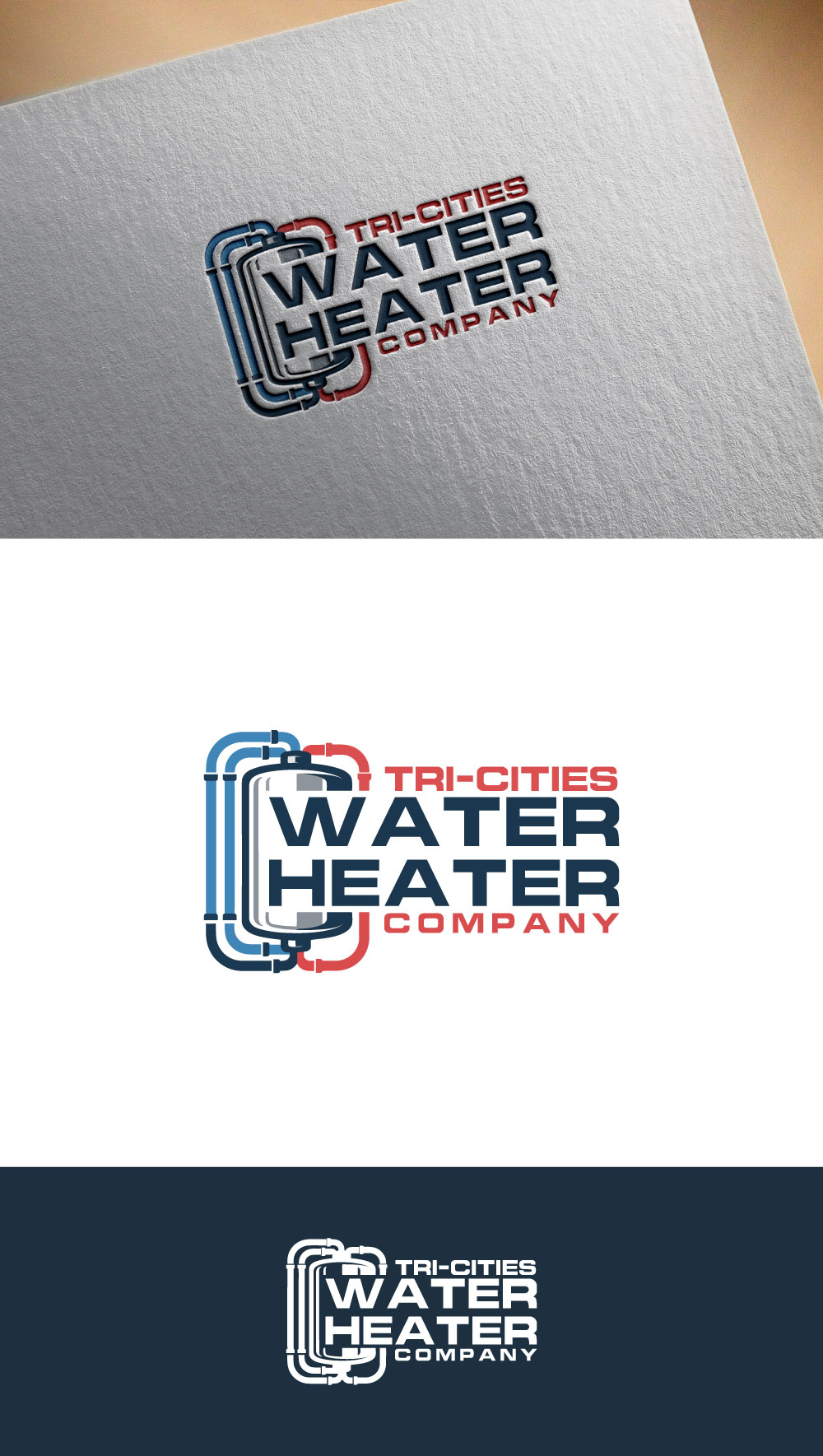 Logo Design by DesignVerse777 for Tri-Cities Water Heater Company | Design #36667840