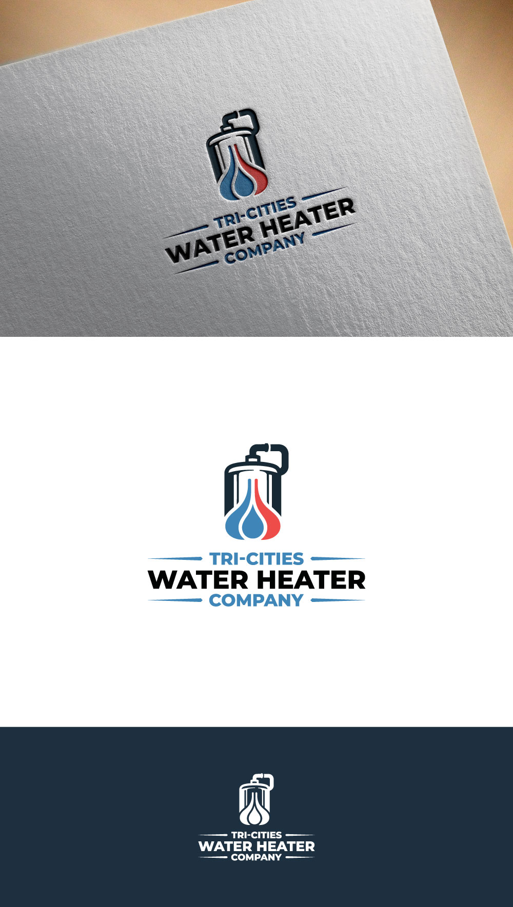 Logo Design by DesignVerse777 for Tri-Cities Water Heater Company | Design #36667845