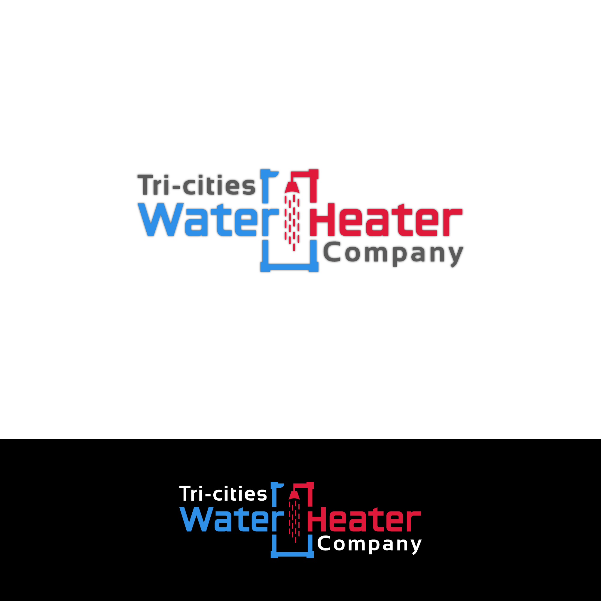 Logo Design by Tube light for Tri-Cities Water Heater Company | Design #36671299
