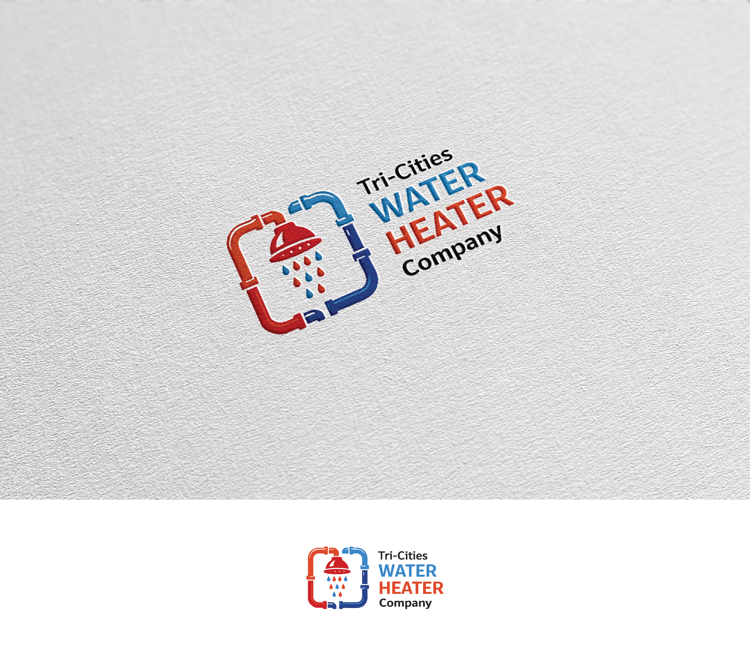 Logo Design by Afsana_Hoque for Tri-Cities Water Heater Company | Design #36652883