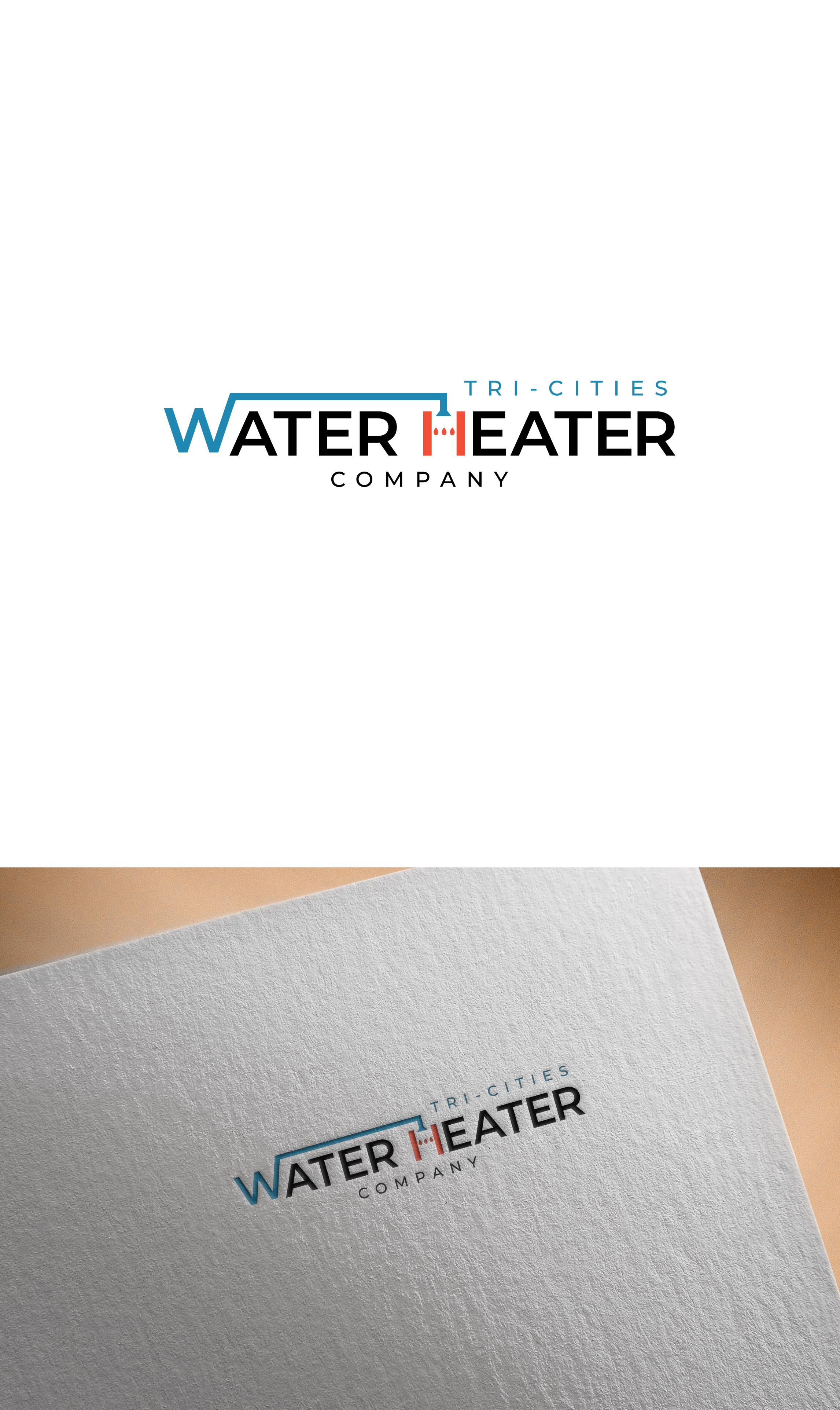 Logo Design by Heem for Tri-Cities Water Heater Company | Design #36693029