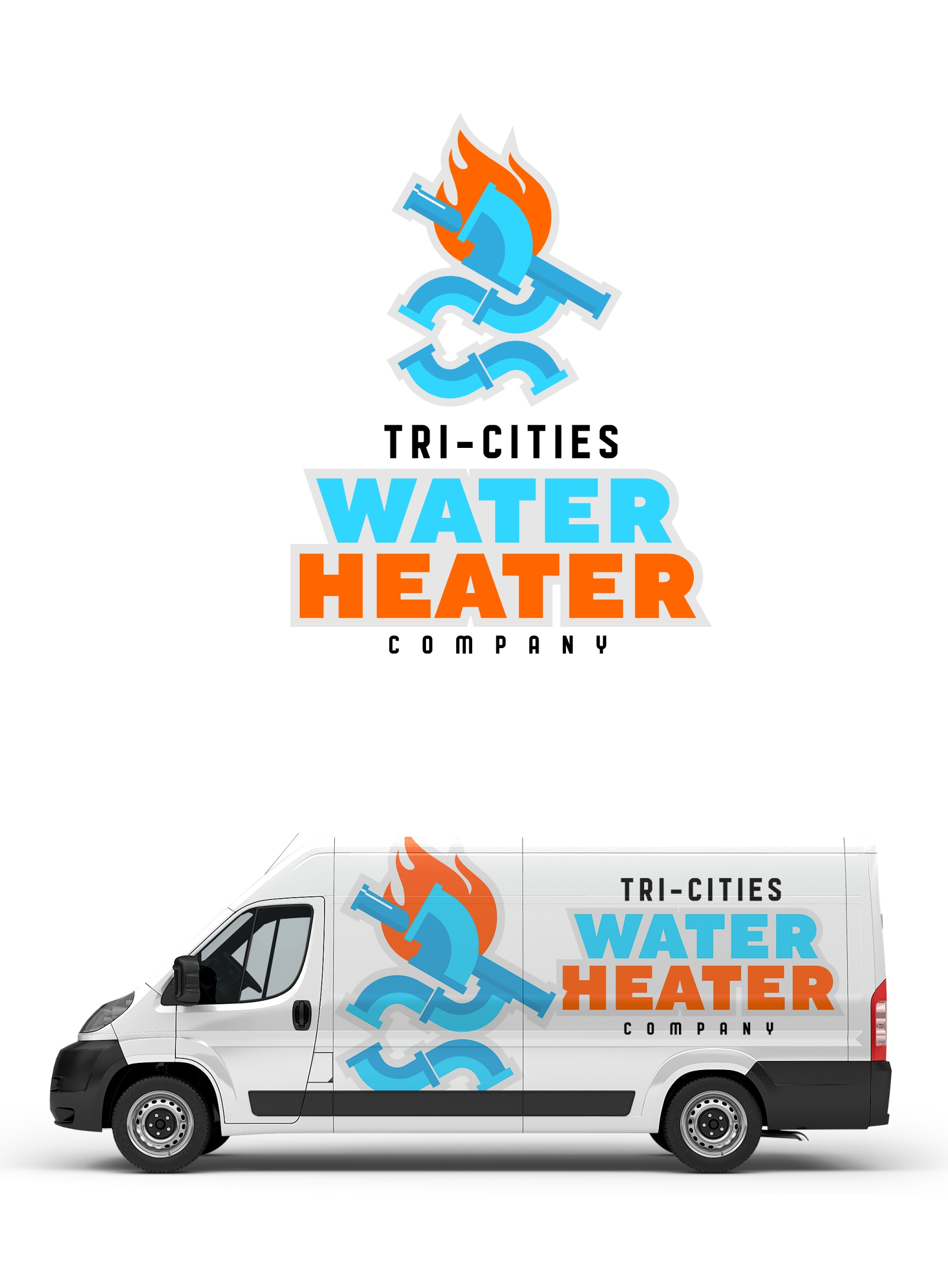 Logo Design by Marcos! for Tri-Cities Water Heater Company | Design #36653431