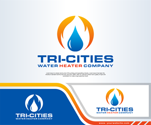 Logo Design by dobleh_creative for Tri-Cities Water Heater Company | Design: #36649259