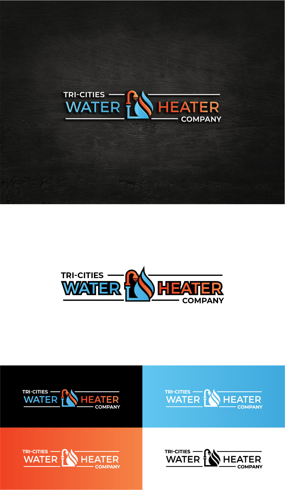 Logo-Design von AyubZafar für Tri-Cities Water Heater Company | Design #36653048