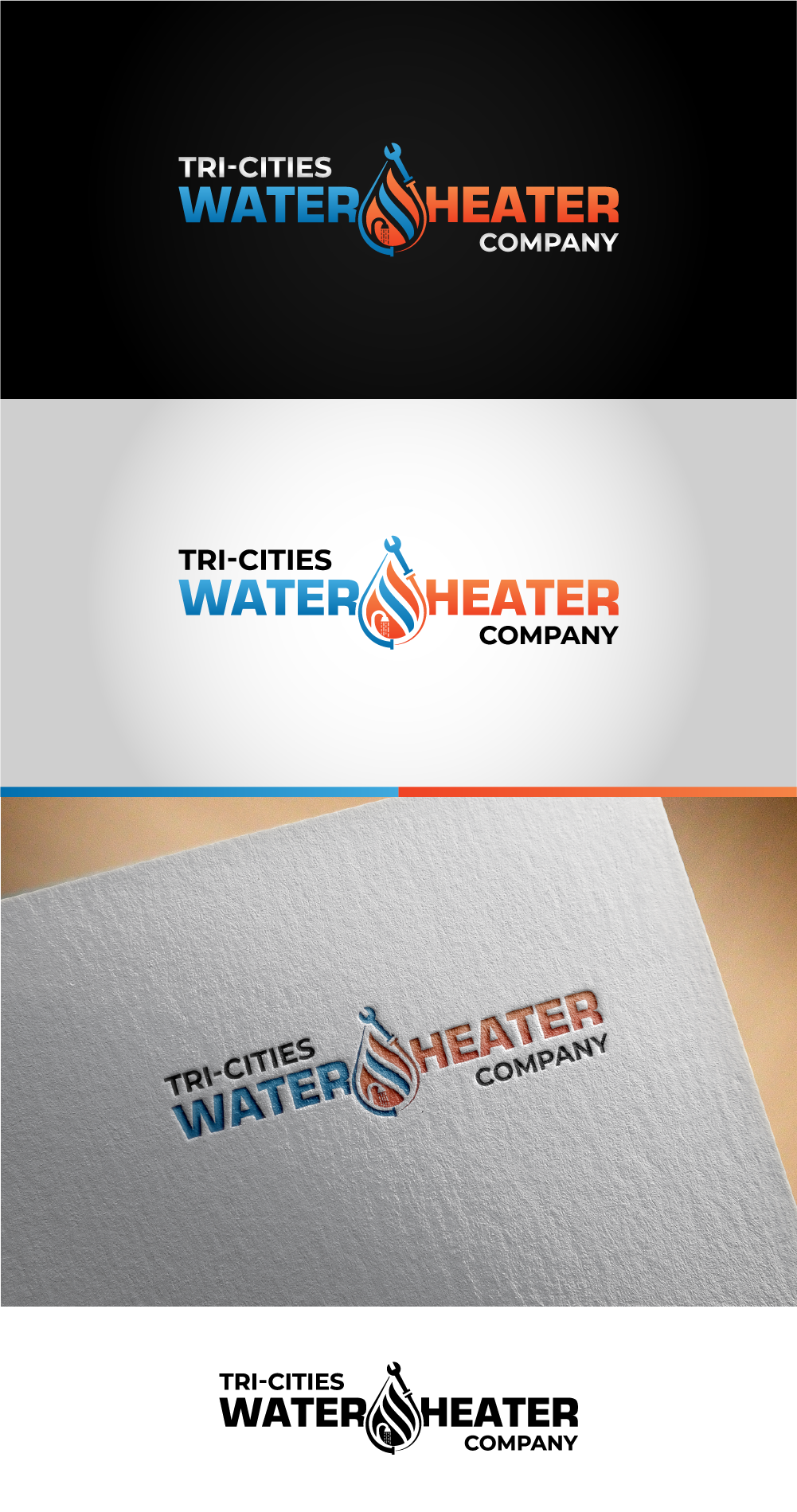 Design de Logo par AyubZafar pour Tri-Cities Water Heater Company | Design #36653082