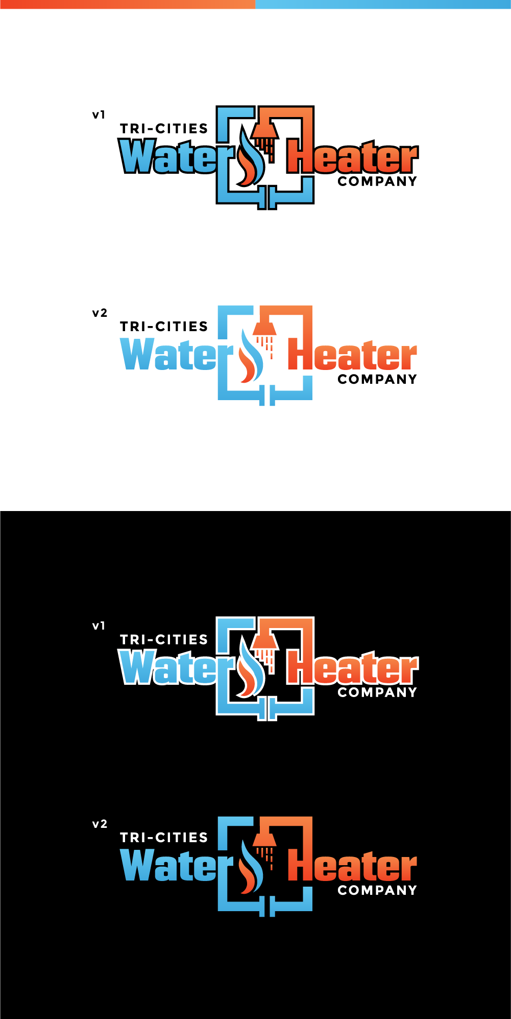 Logo-Design von AyubZafar für Tri-Cities Water Heater Company | Design #36664472