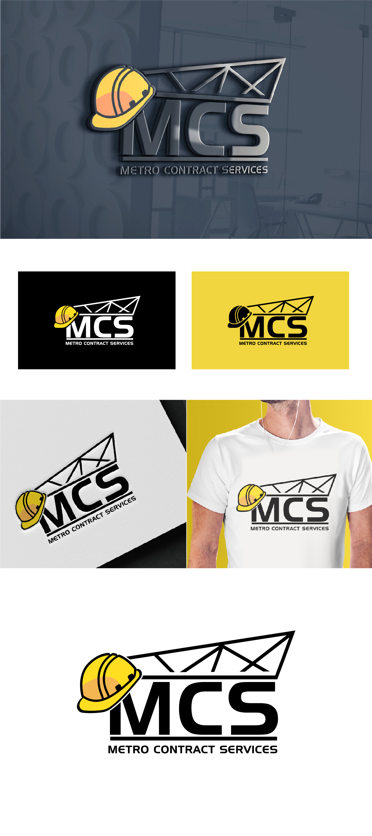 Logo Design by 99 Art.. for Metro Contract Services, Inc. | Design #36645428