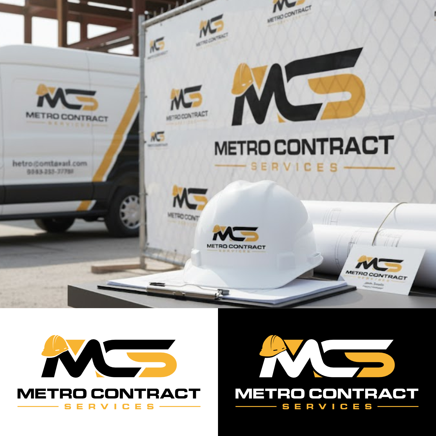 Logo Design by Dalang Design for Metro Contract Services, Inc. | Design #36645589