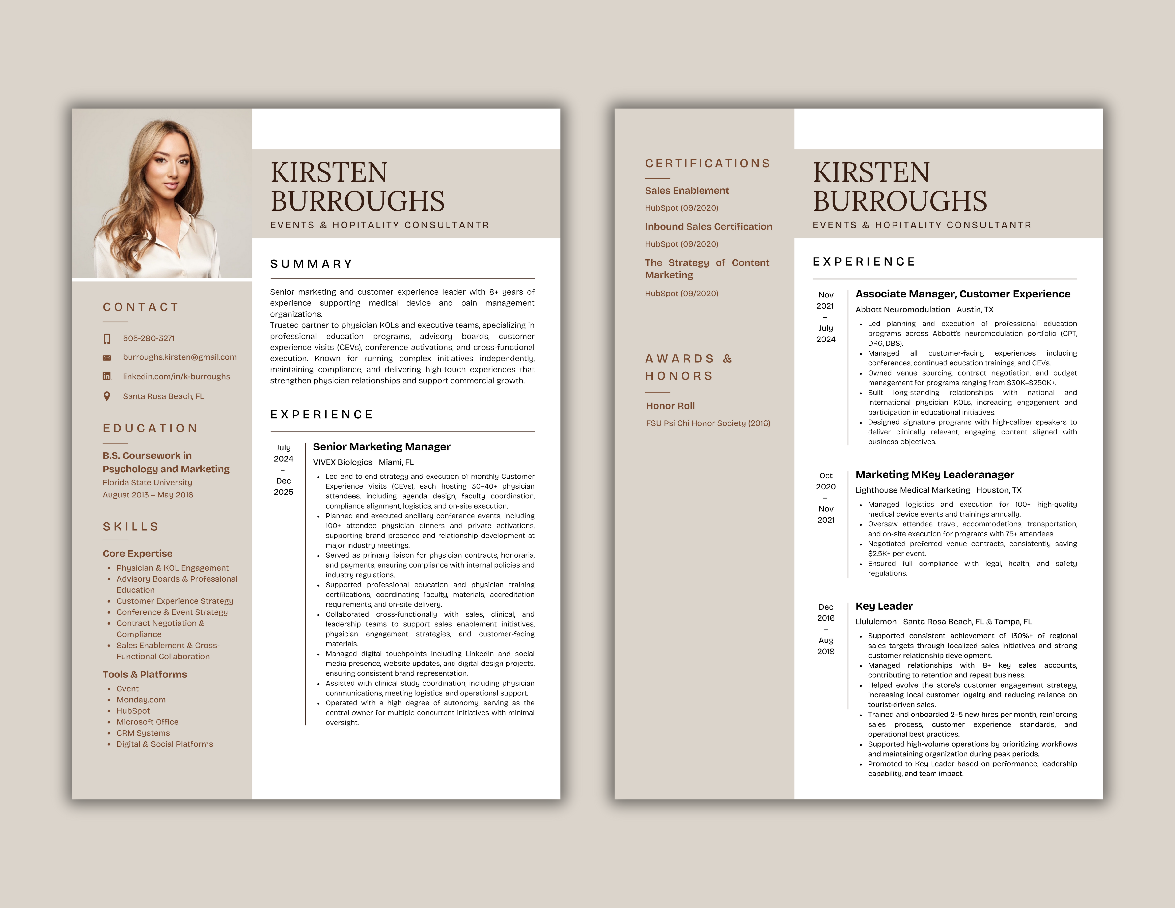 Resume Design by Custom A for this project | Design #36650213