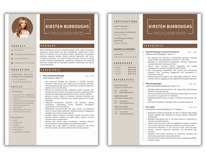 Resume Design by Custom A for this project | Design: #36661785