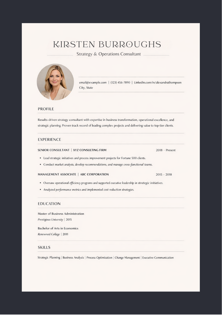 Resume Design by echosaputro for this project | Design #36657586