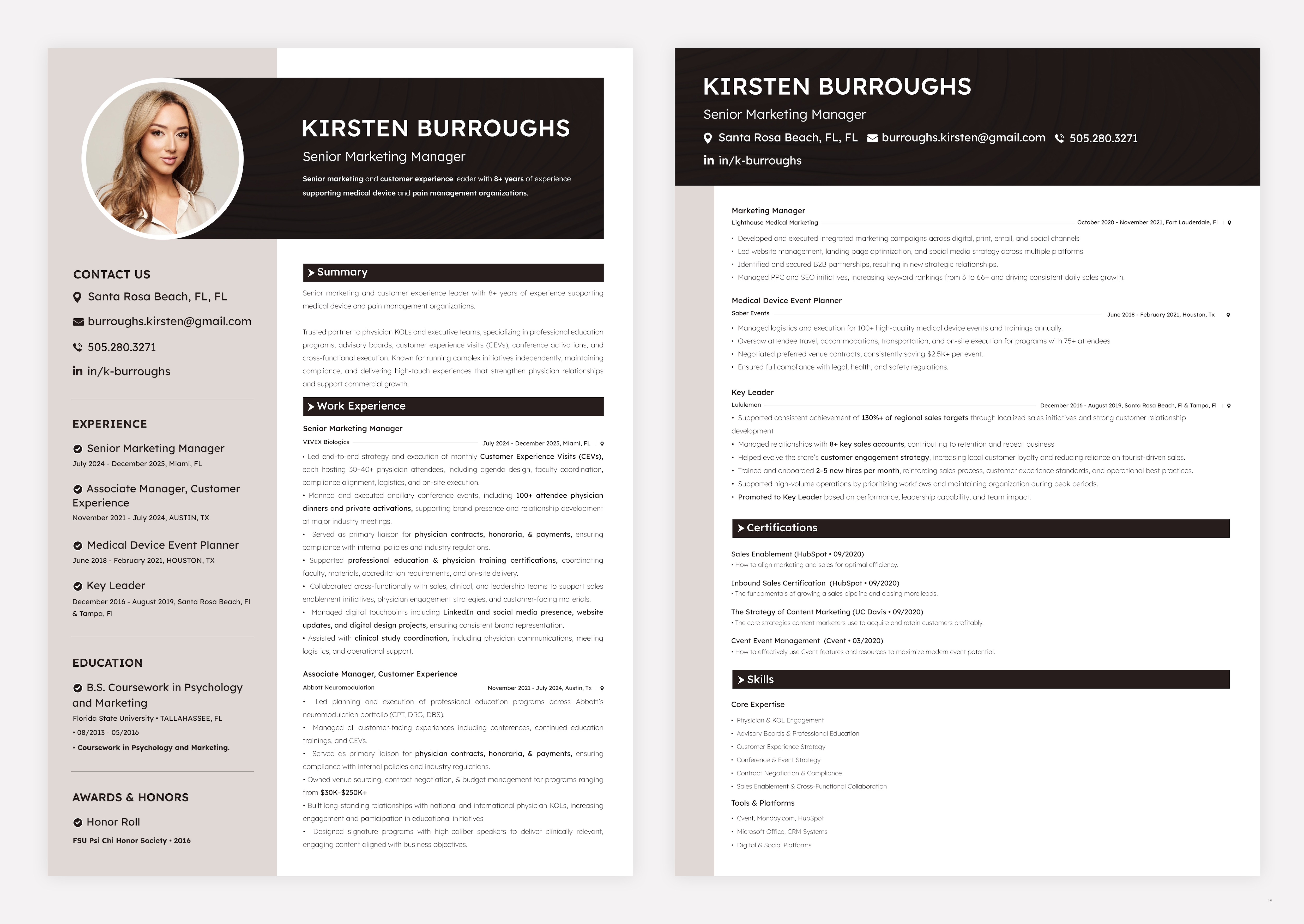 Resume Design by pb for this project | Design #36657252
