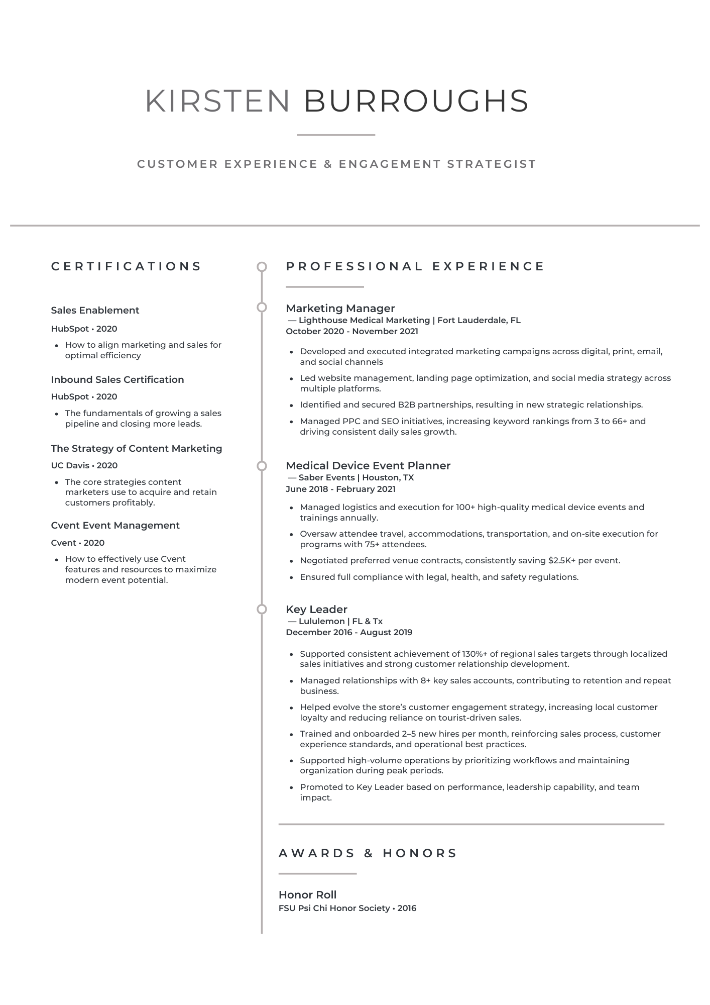 Resume Design by Iambolders for this project | Design #36660136