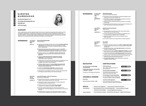 Resume Design by debdesign for this project | Design: #36654551