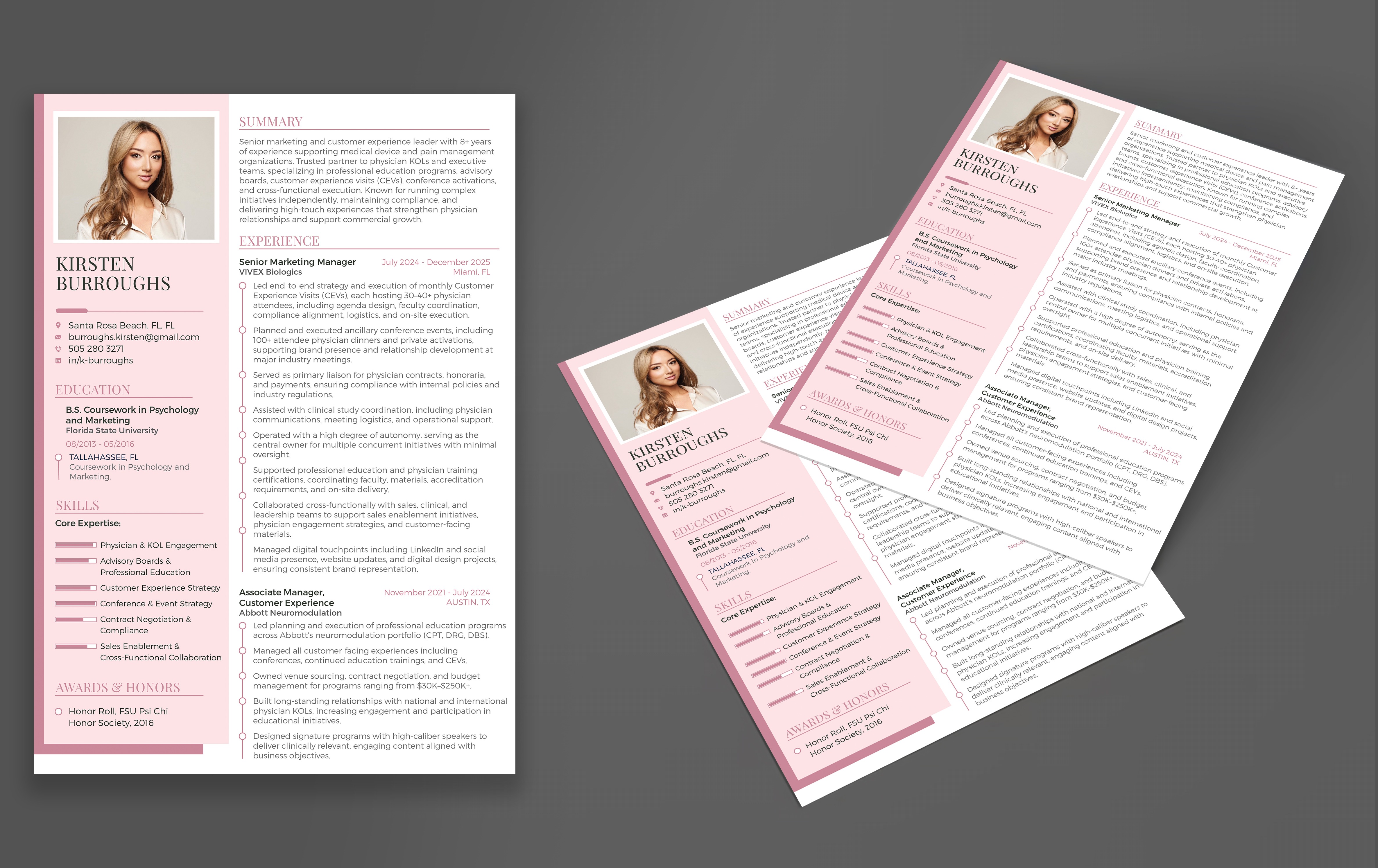 Resume Design by Impressive Designs for this project | Design #36649989