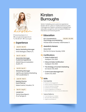 Resume Design by Graphic Guy for this project | Design #36656793