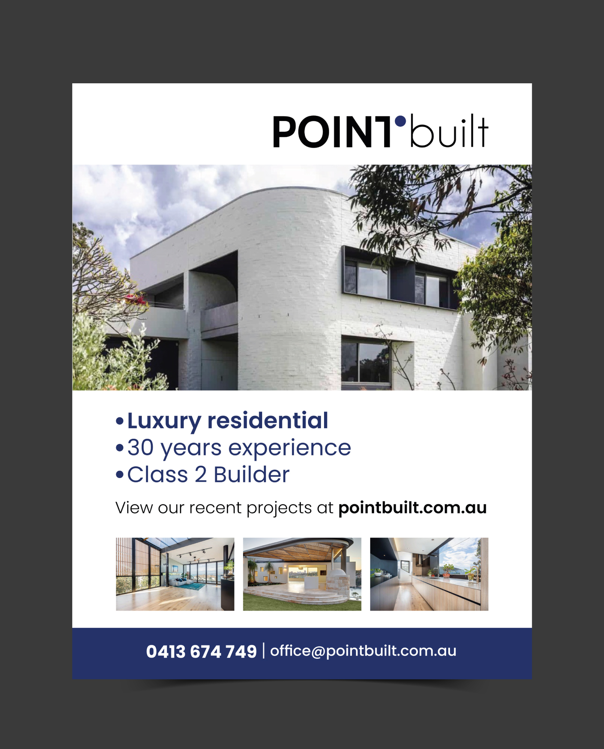Design Publicitaire par Adi GFX pour Point Built Pty Ltd | Design #36650157