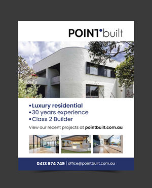 Diseño Publicitario por Adi GFX para Point Built Pty Ltd | Diseño #36650157
