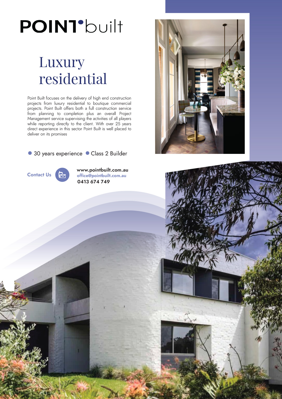 Advertisement Design by MNM for Point Built Pty Ltd | Design #36649175