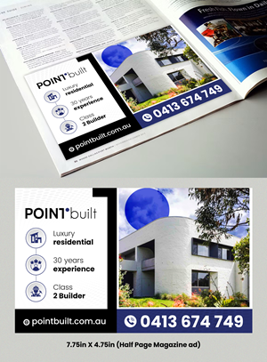 Advertisement Design by SAI DESIGNS for Point Built Pty Ltd | Design: #36650201