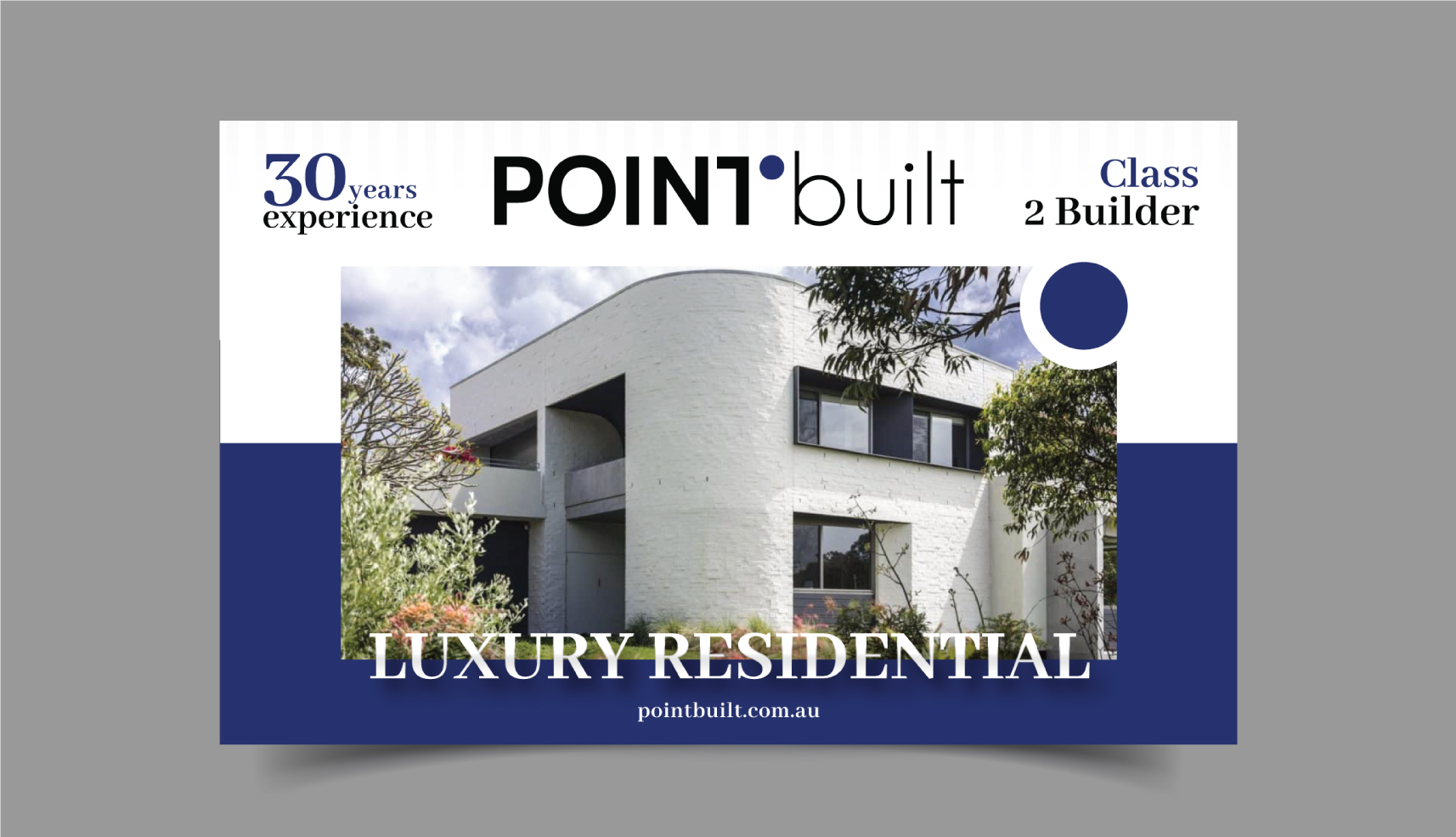Advertisement Design by Impressive Designs for Point Built Pty Ltd | Design #36653906