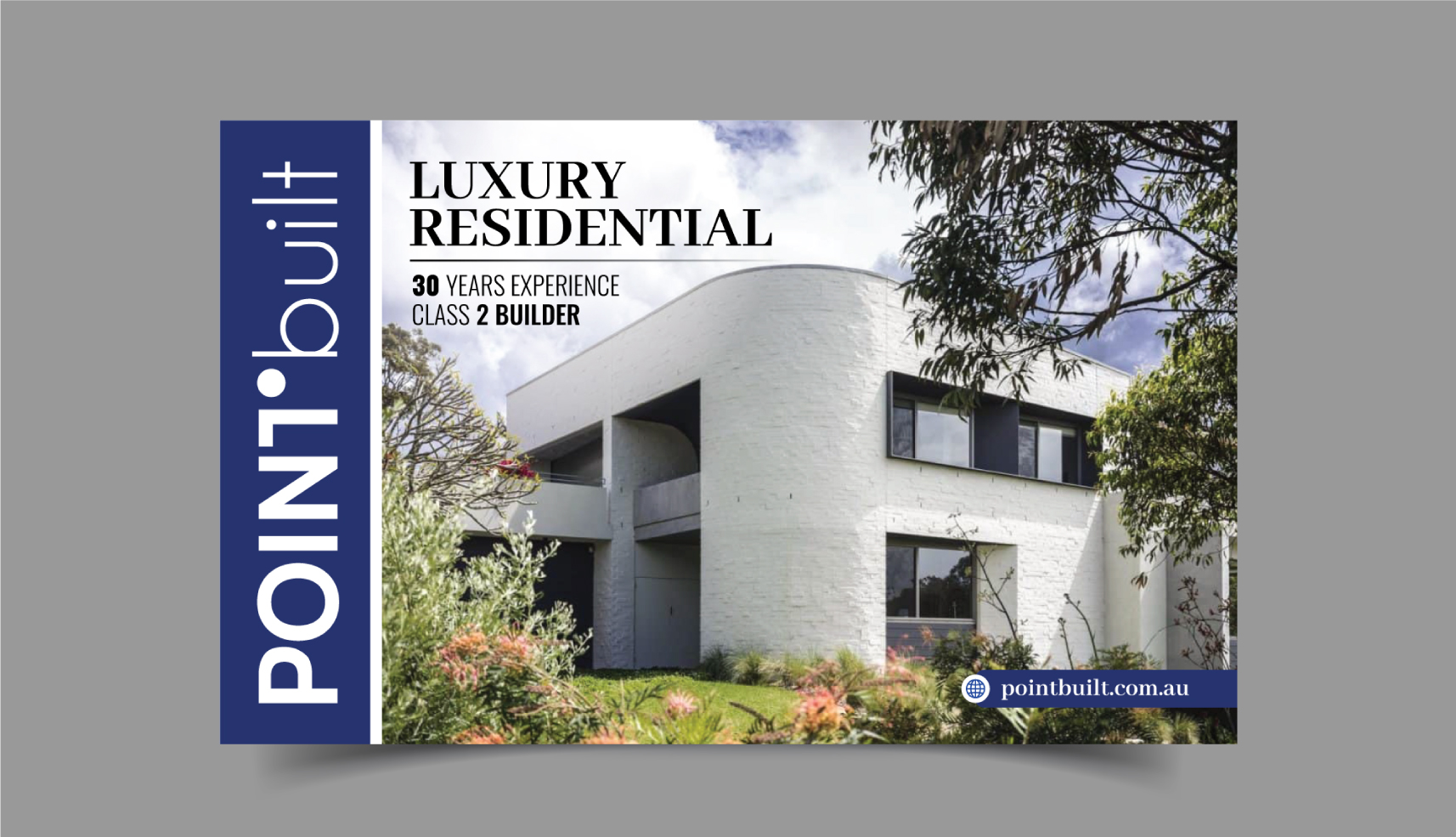 Advertisement Design by Impressive Designs for Point Built Pty Ltd | Design #36654327