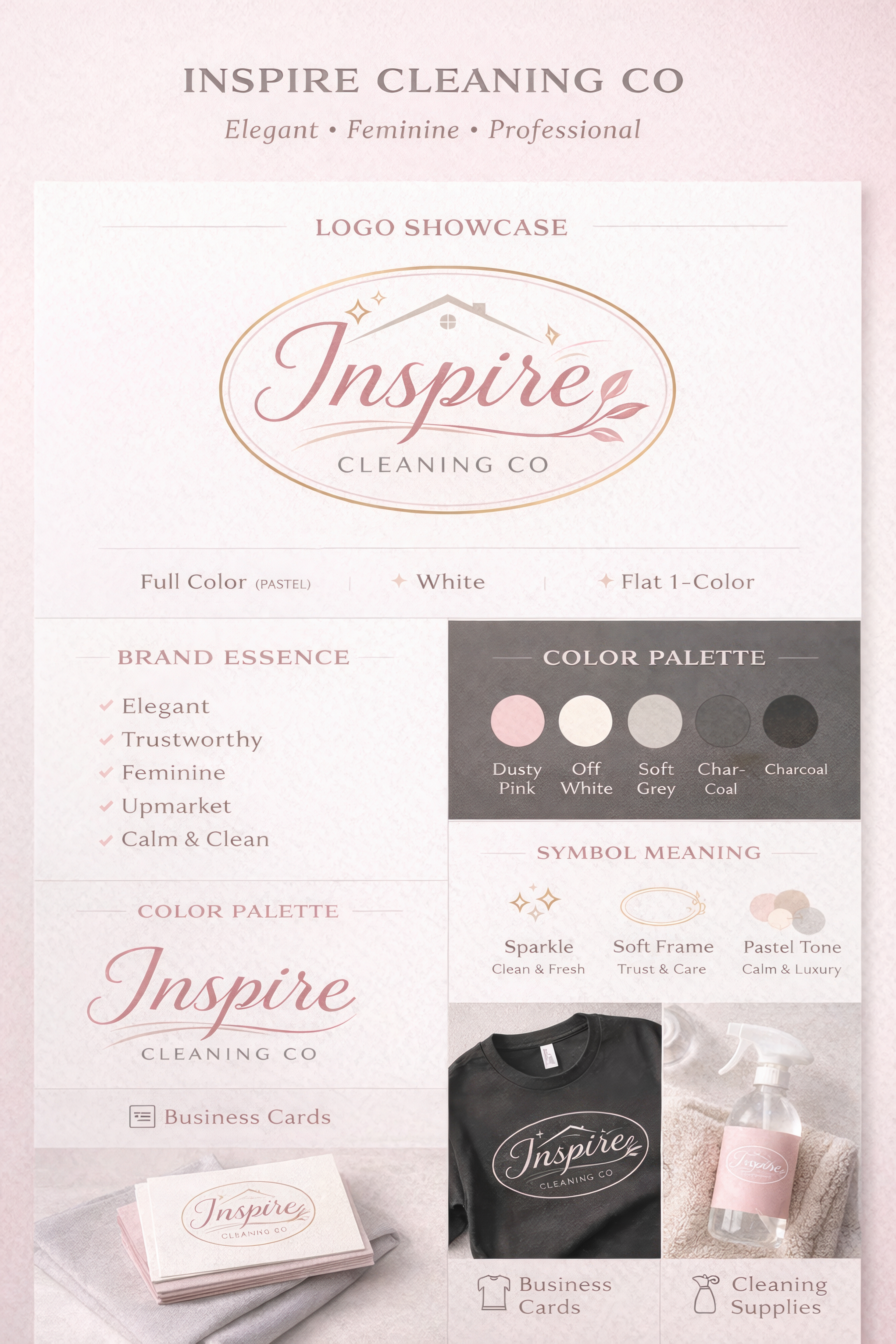 Diseño de Logo por PENTEM para Inspire Cleaning Co | Diseño #36656560