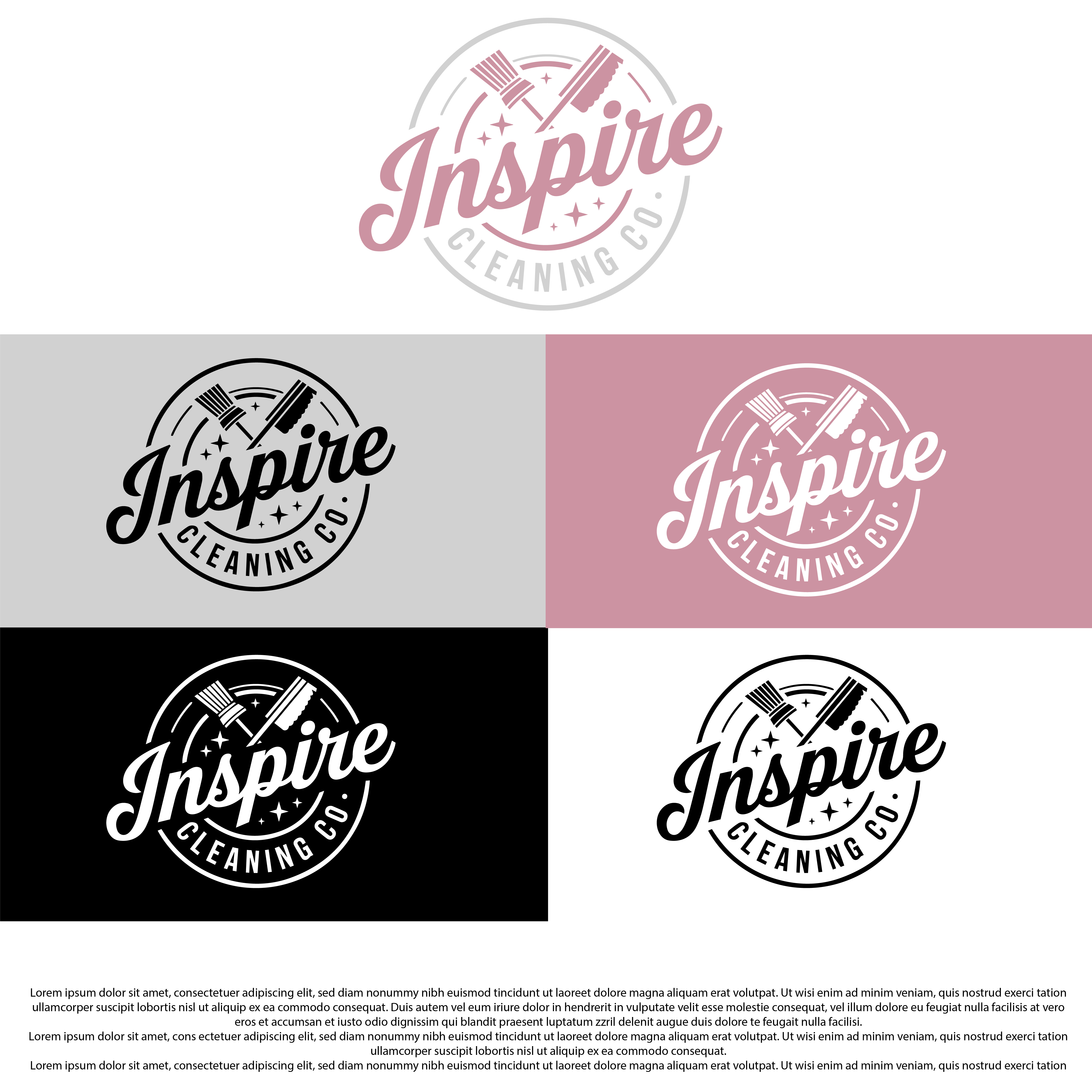 Logo Design by Shariqology for Inspire Cleaning Co | Design #36658998