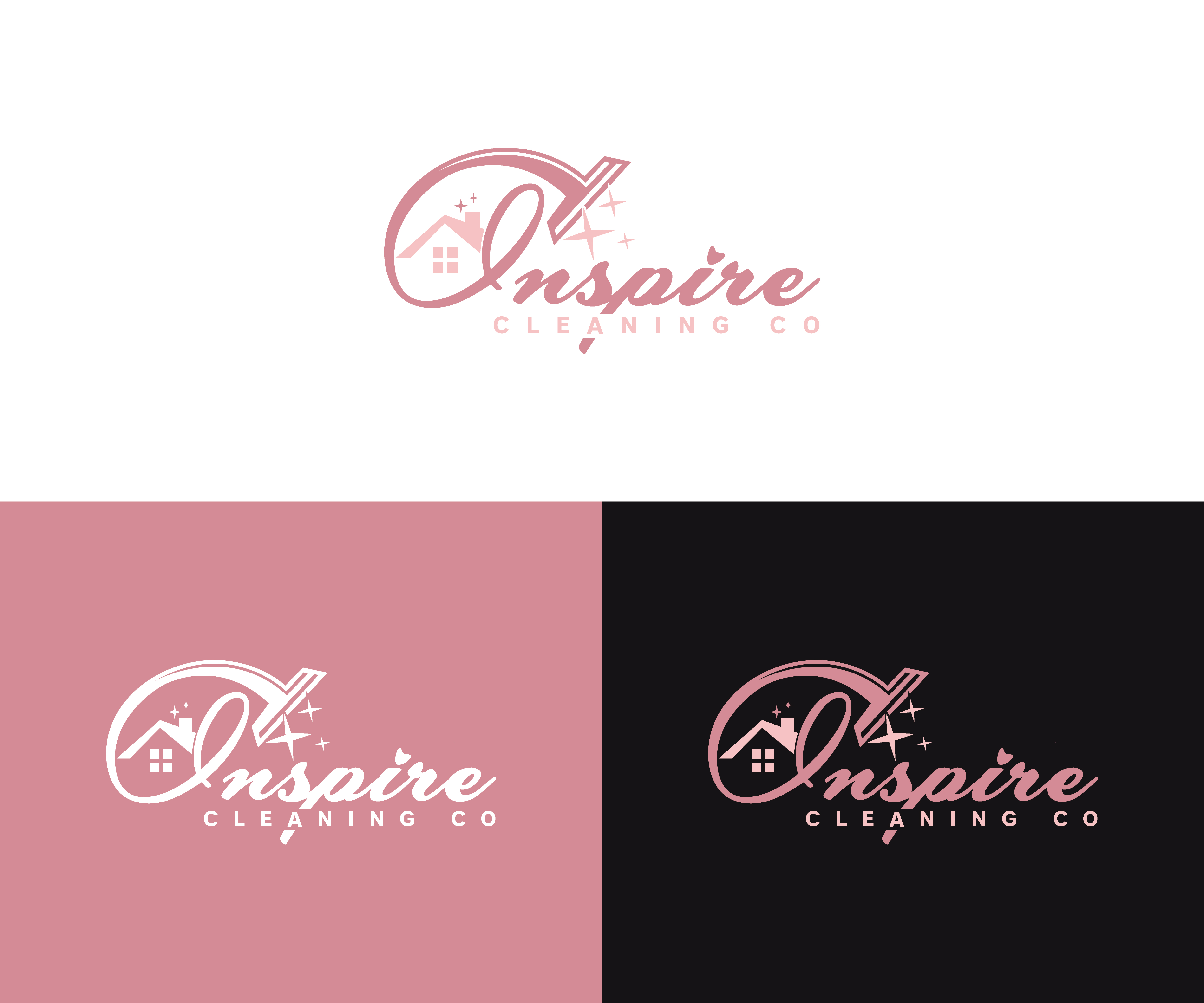 Logo Design by RK Sutrodor for Inspire Cleaning Co | Design #36657549