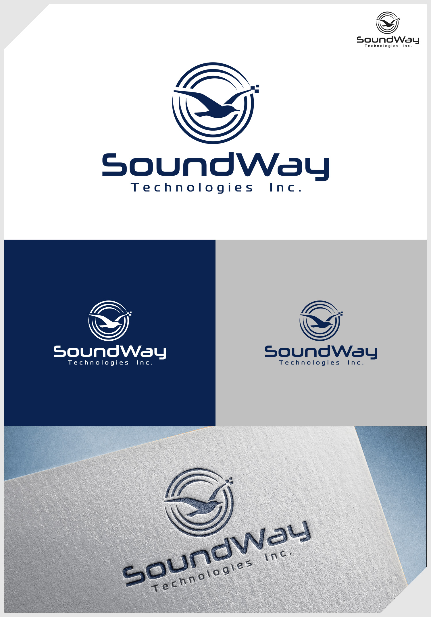 Logo Design by IDesign1606 for SoundWay Technologies Inc. | Design #36663972
