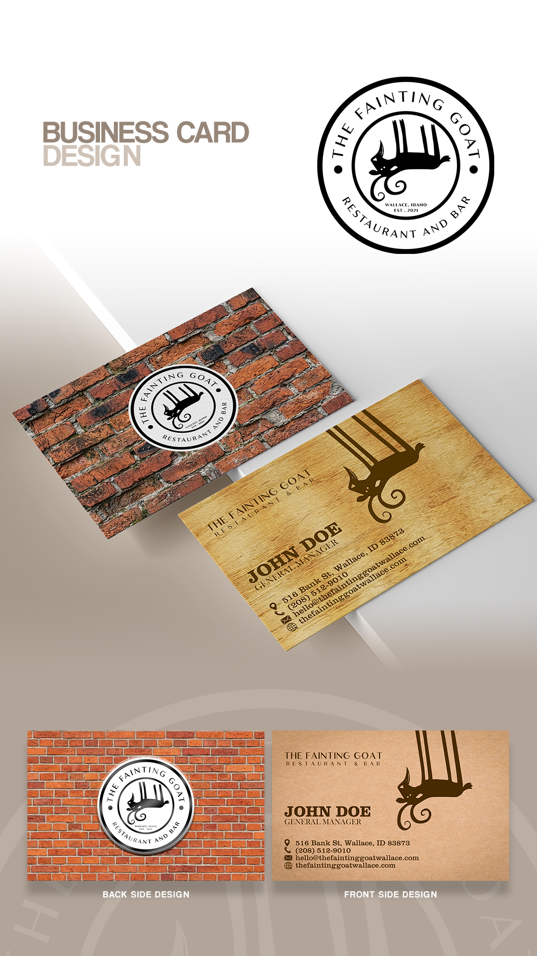 Business Card Design by estevangio for this project | Design #36659875