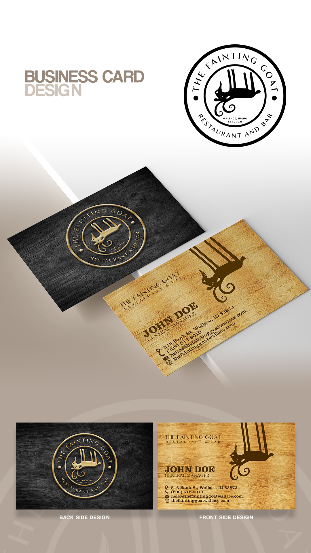 Business Card Design by estevangio for this project | Design #36659878
