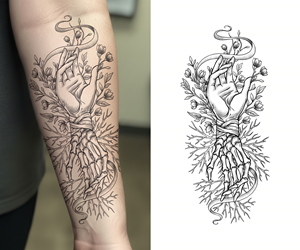 Tattoo Design by D'Mono for this project | Design: #36694866