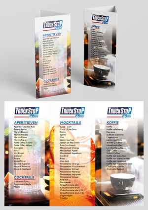Menu Design by MarkoE for Truckstop 26Bis BV | Design #36665414