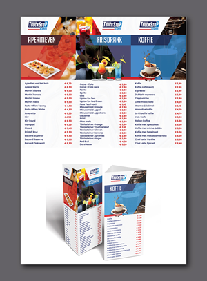 Menu Design by Talha Ahmad for Truckstop 26Bis BV | Design: #36680642