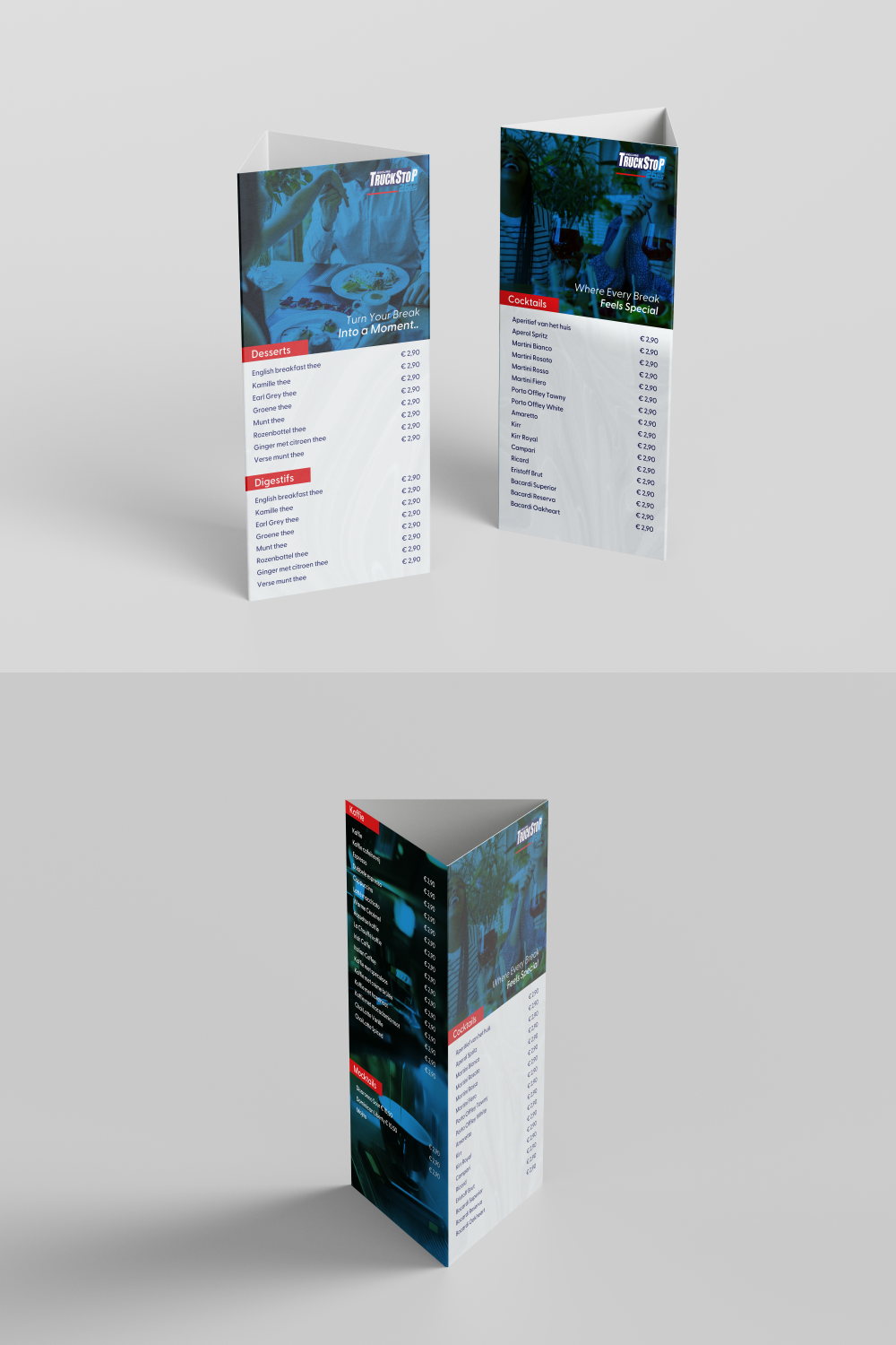 Menu Design by Talha Baslik for Truckstop 26Bis BV | Design #36670556